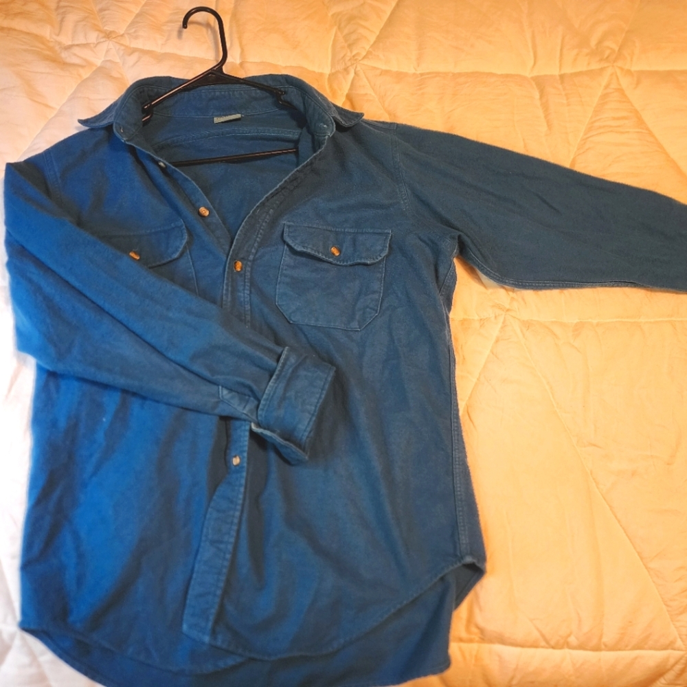 Blue Woolrich flannel